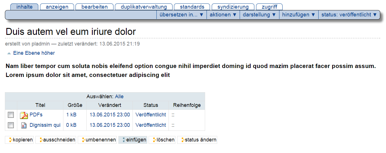 Bibliographie-Inhalte