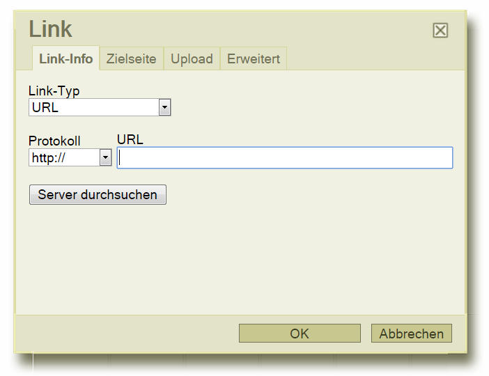 Link einfuegen im FCKeditor
