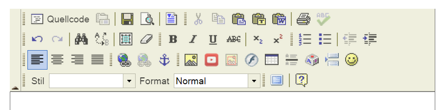 Der Texteditor FCKeditor