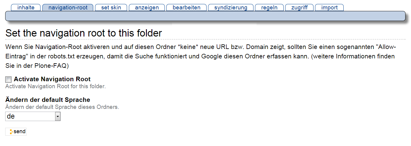 Navigation Root