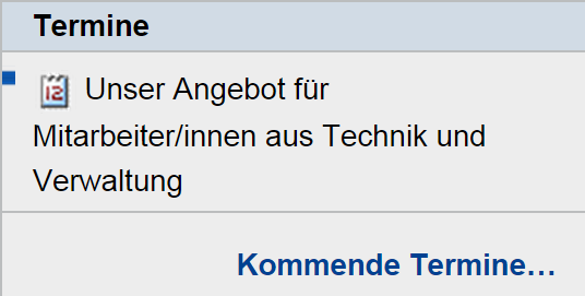 Terminportlet