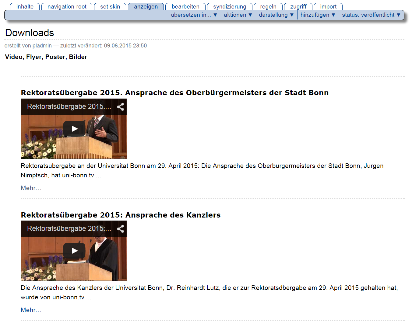 Ordnerdarstellung - youtube-video