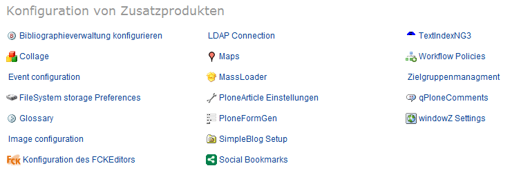 Zusatzprodukte konfigurieren